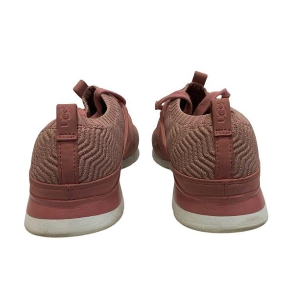 Rare Unique UGG Women Pink Knit Willow Sneakers Size 8.5 Comfy Shoes Vacation - Picture 5 of 9
